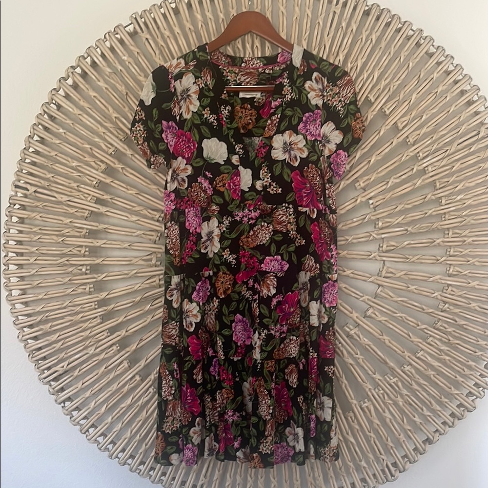 Maeve Black and Pink Sundress Casual Mini